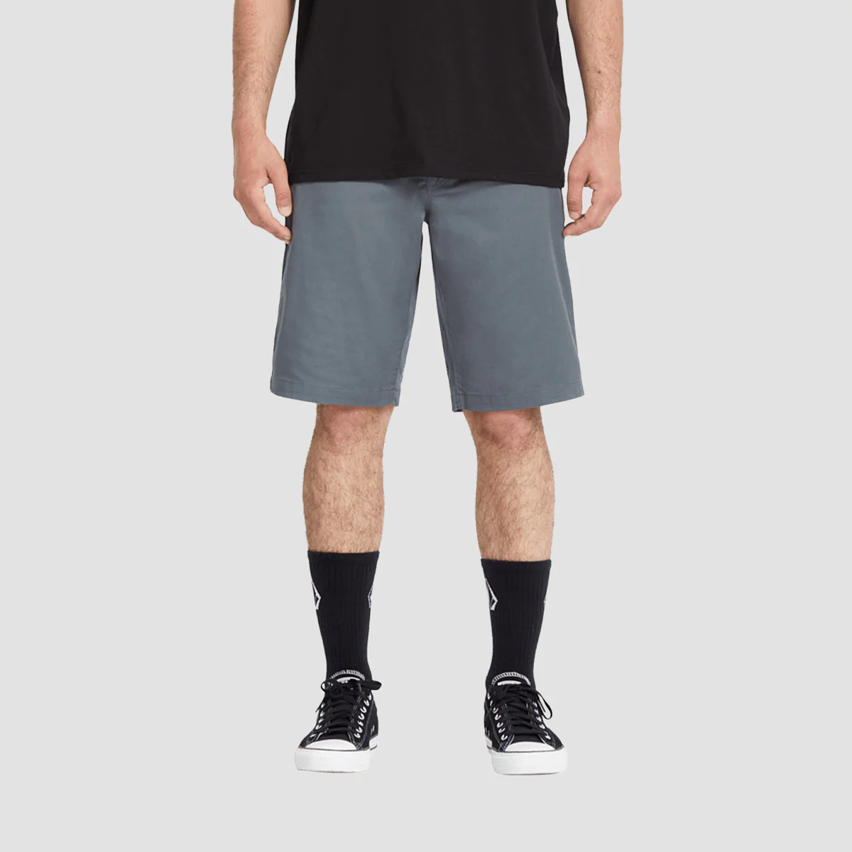 Volcom Frickin Modern Stretch 21" Chino Shorts Dark Slate