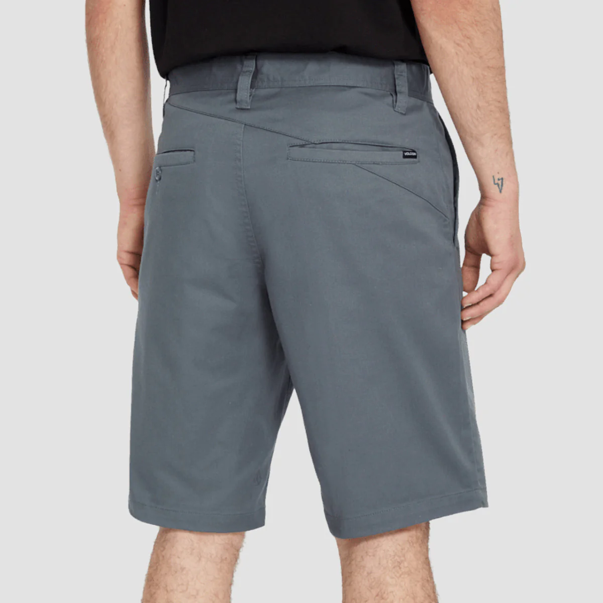 Volcom Frickin Modern Stretch 21" Chino Shorts Dark Slate - Image 2