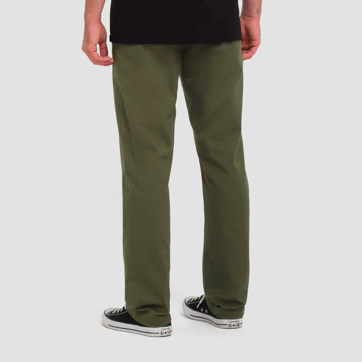 Volcom Frickin Modern Stretch Chino Pants Squadron Green - Image 2