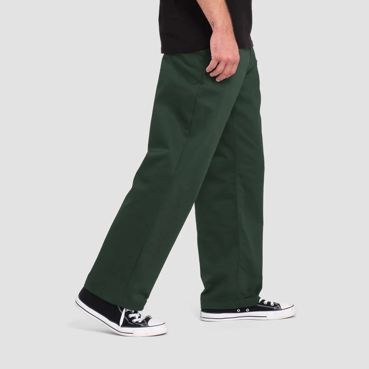 Volcom Frickin Skate Chino Pants Dark Forest - Image 2