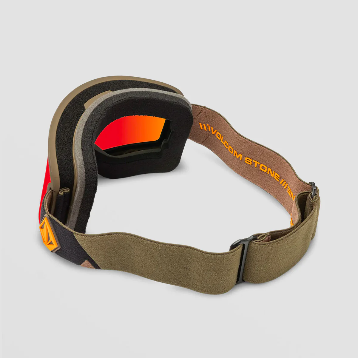 Volcom Garden Snow Goggles Military/Gold/Red Chrome + Bonus Lens Yellow - Image 2