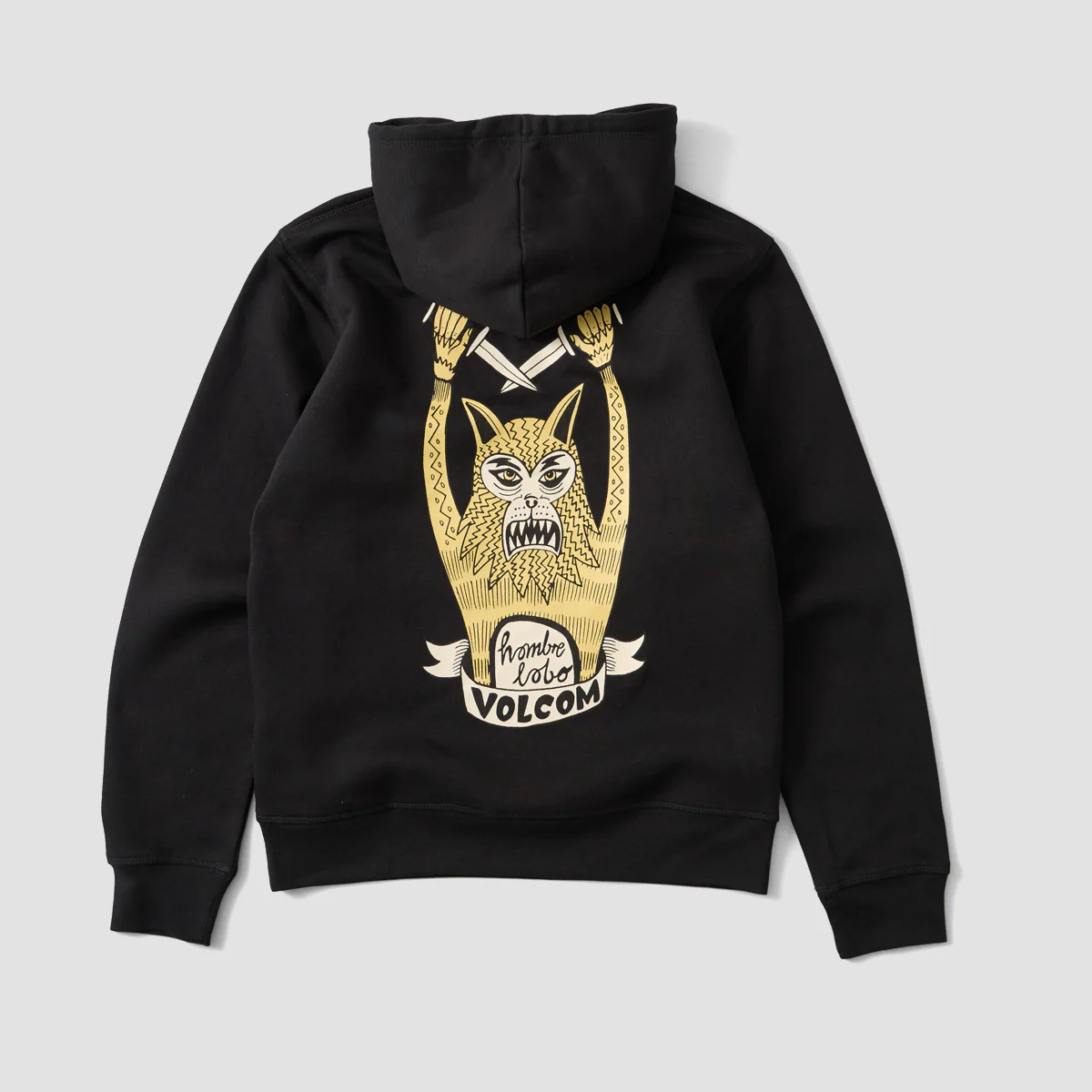 Volcom Gasp High Pullover Hoodie Black - Image 2