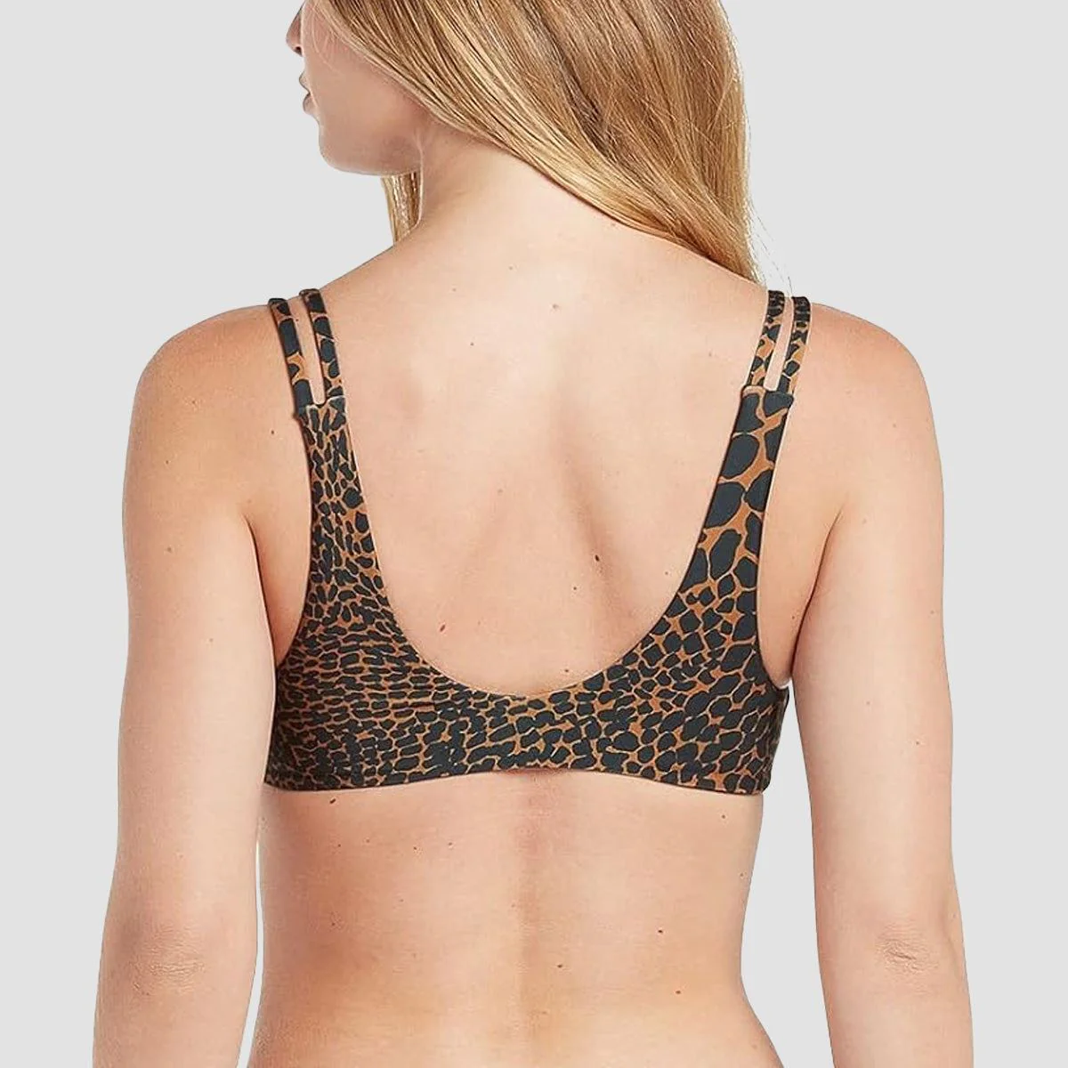 Volcom Gone Wild Vneck Bikini Top Animal Print - Womens - Image 2