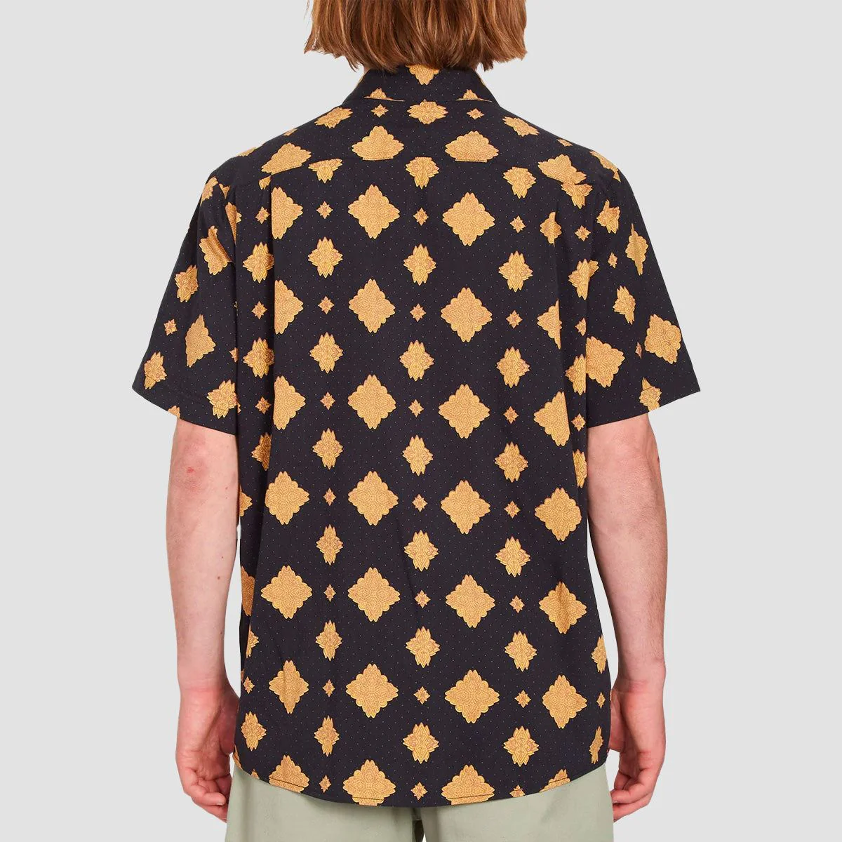 Volcom Grit Mandala Short Sleeve Shirt New Black - Image 2