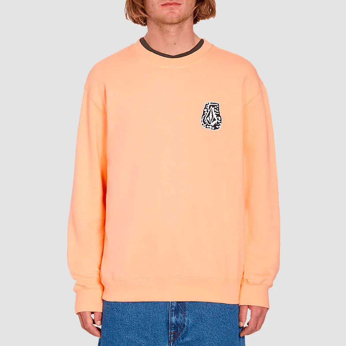 Volcom Guano Crew Sweat Peach Bud