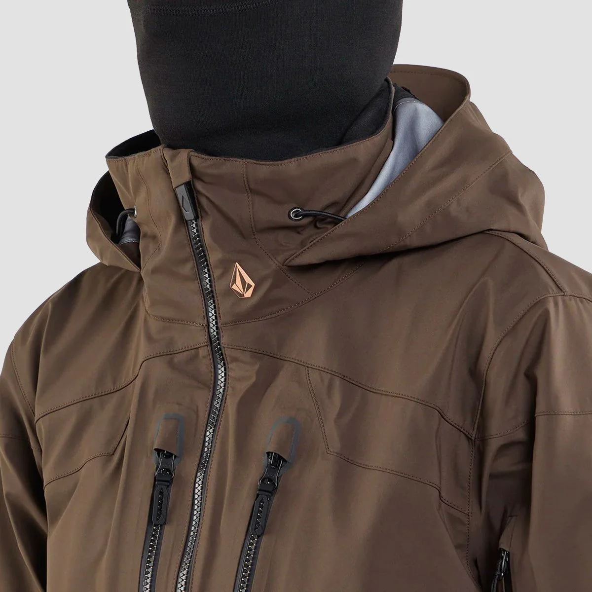 Volcom Guch Stretch Gore Snow Jacket Brown - Image 4