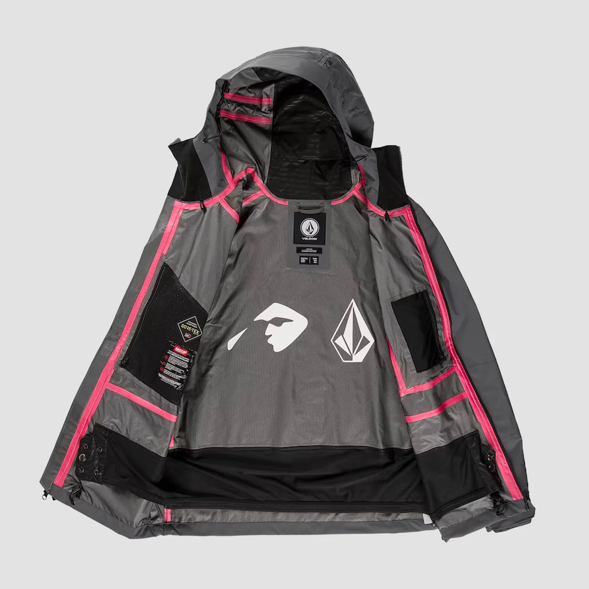 Volcom Guide Gore-Tex Snow Jacket Dark Grey - Image 4