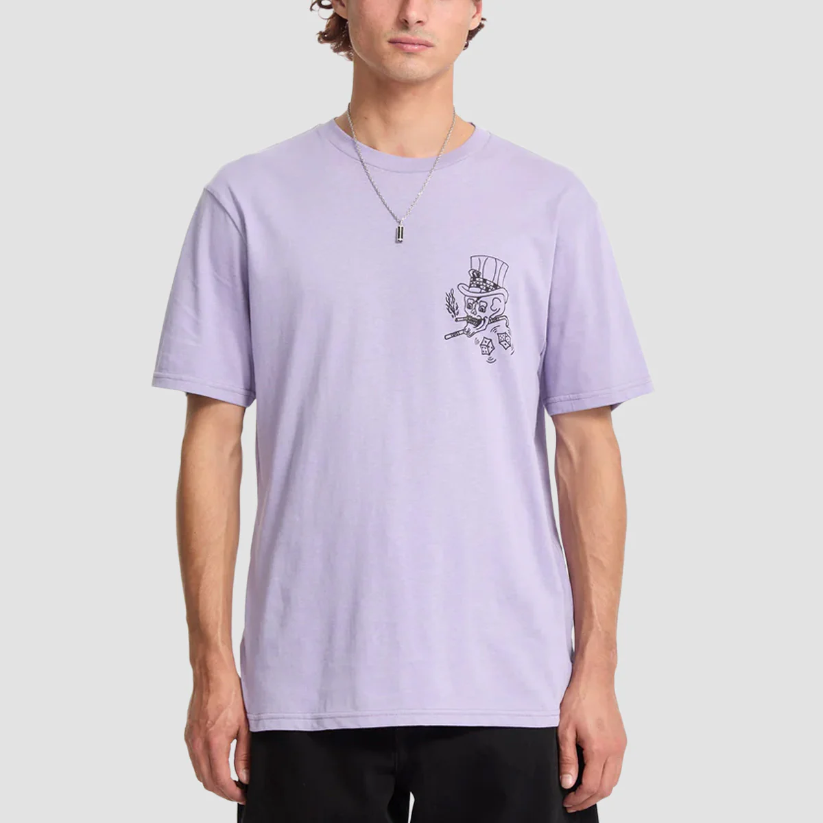 Volcom Harry T-Shirt Purple Ash - Image 2