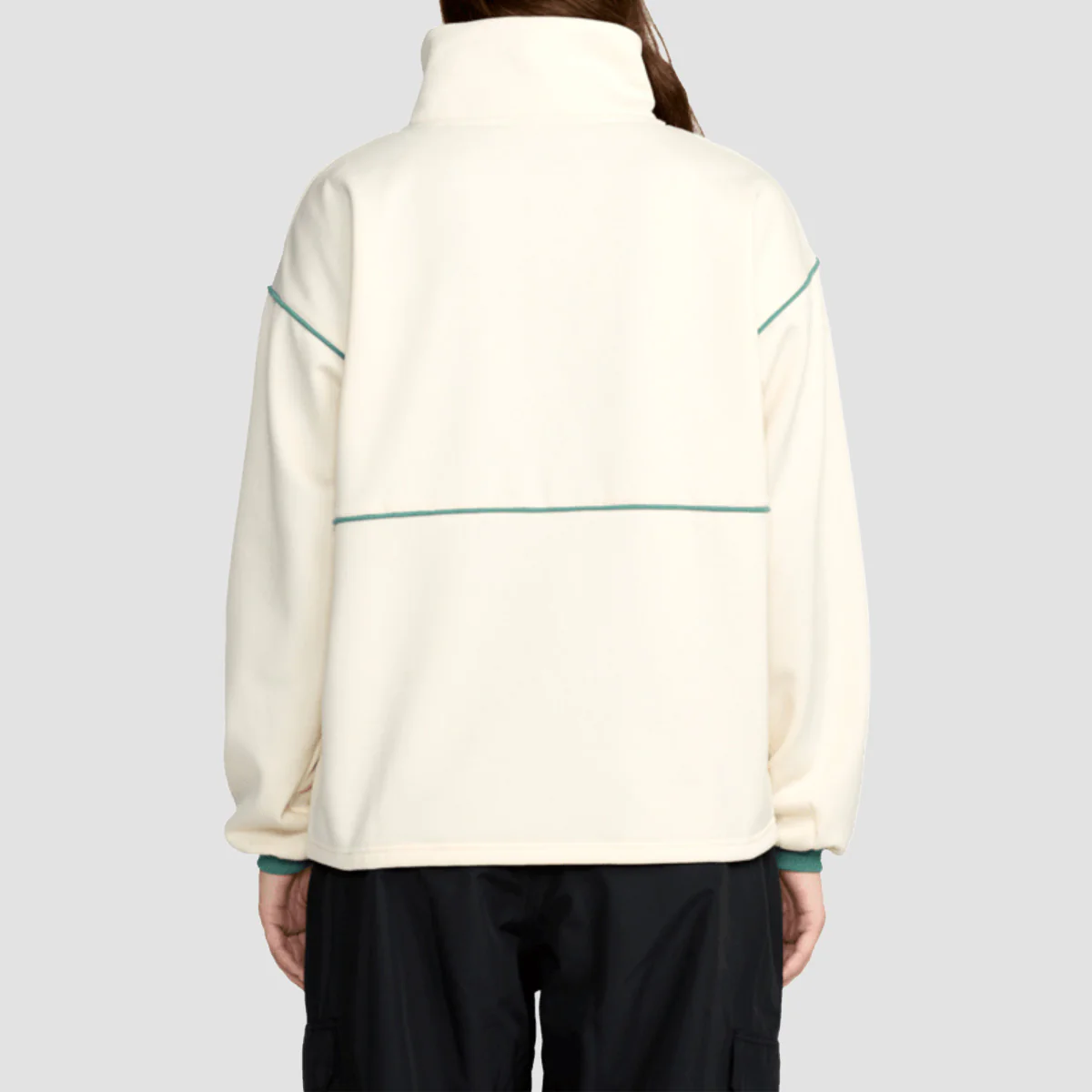 Volcom Hydro 1/4 Zip Snow Sweatshirt Bone - Womens - Image 2