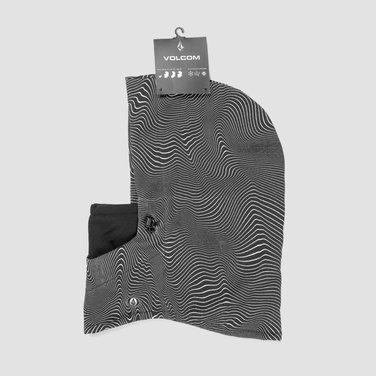 Volcom Hydro Fleece Hood Thingy Balaclava Black Print - Image 2