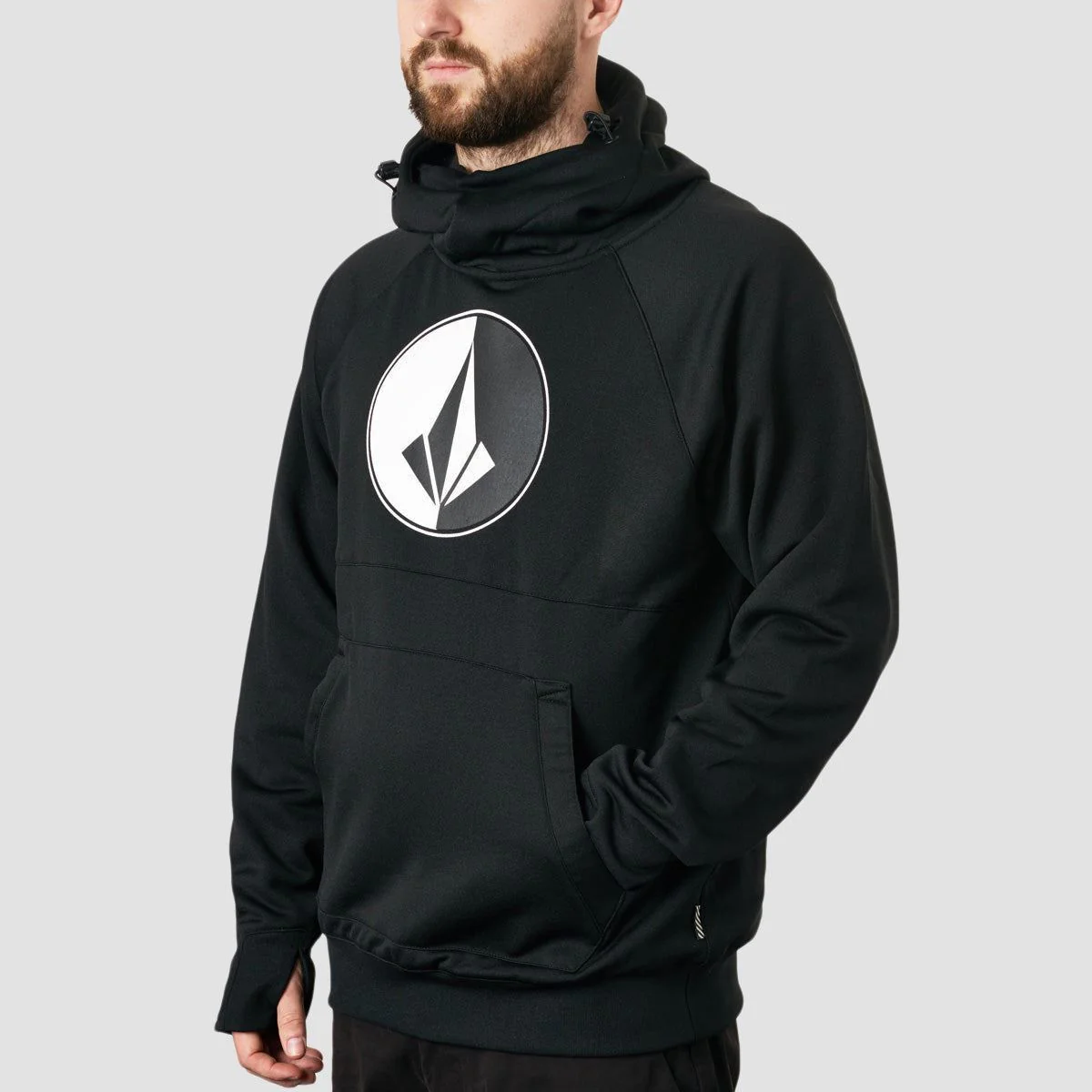 Volcom Hydro Riding Pullover Snow Hoodie Black - Image 2