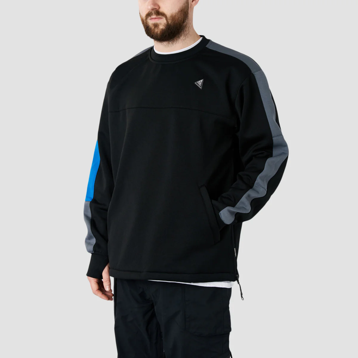 Volcom Hydro Riding Snow Crew Sweat Black - Image 2