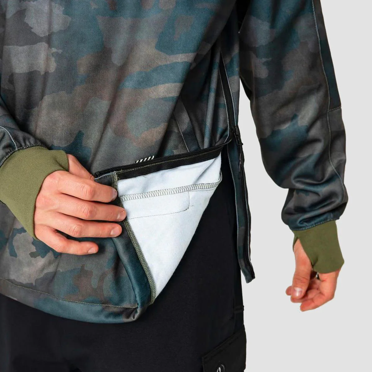 Volcom Hydro Riding Snow Crew Sweat Cloudwash Camo - Image 2