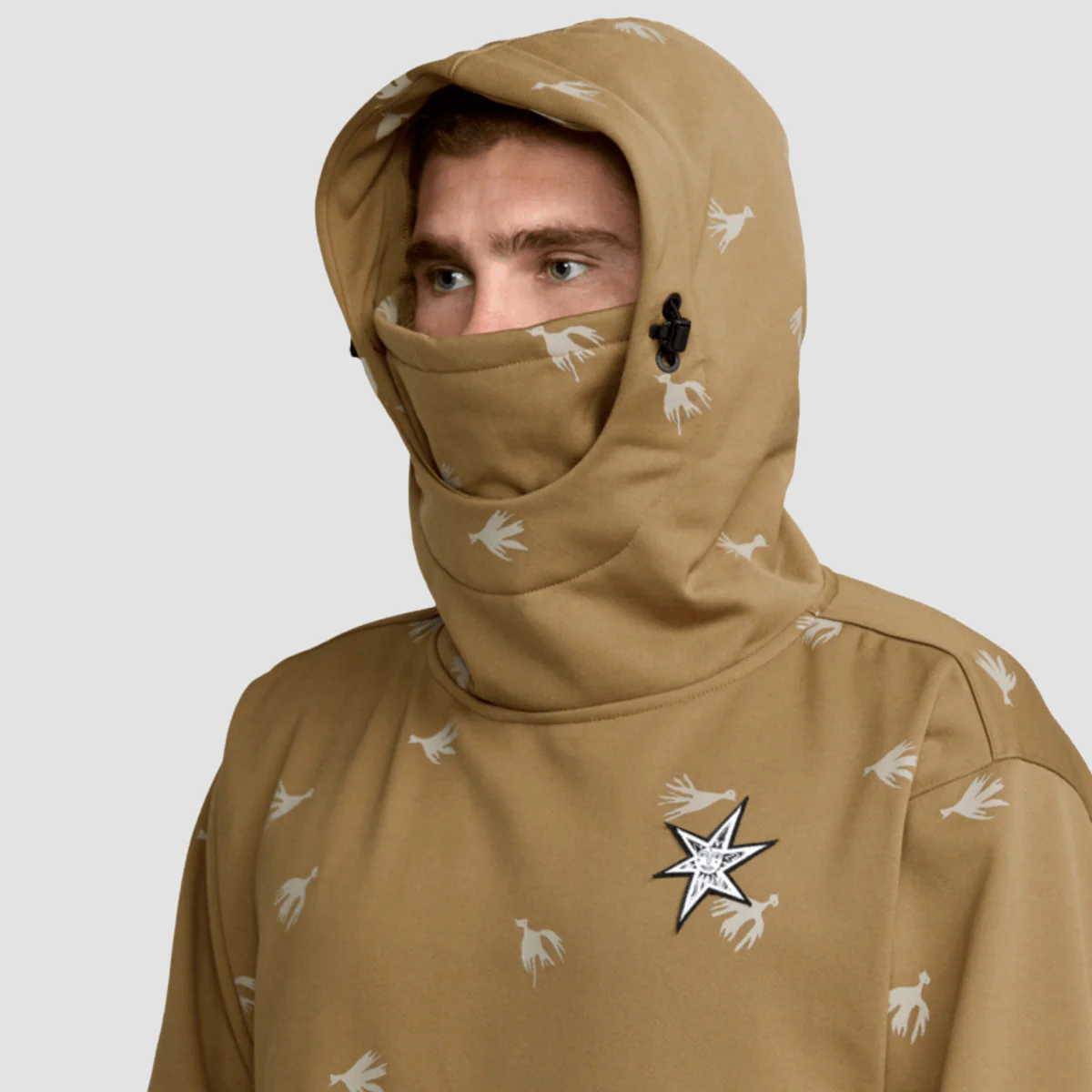 Volcom Hydro Riding Snow Pullover Hoodie Bronze - Image 3