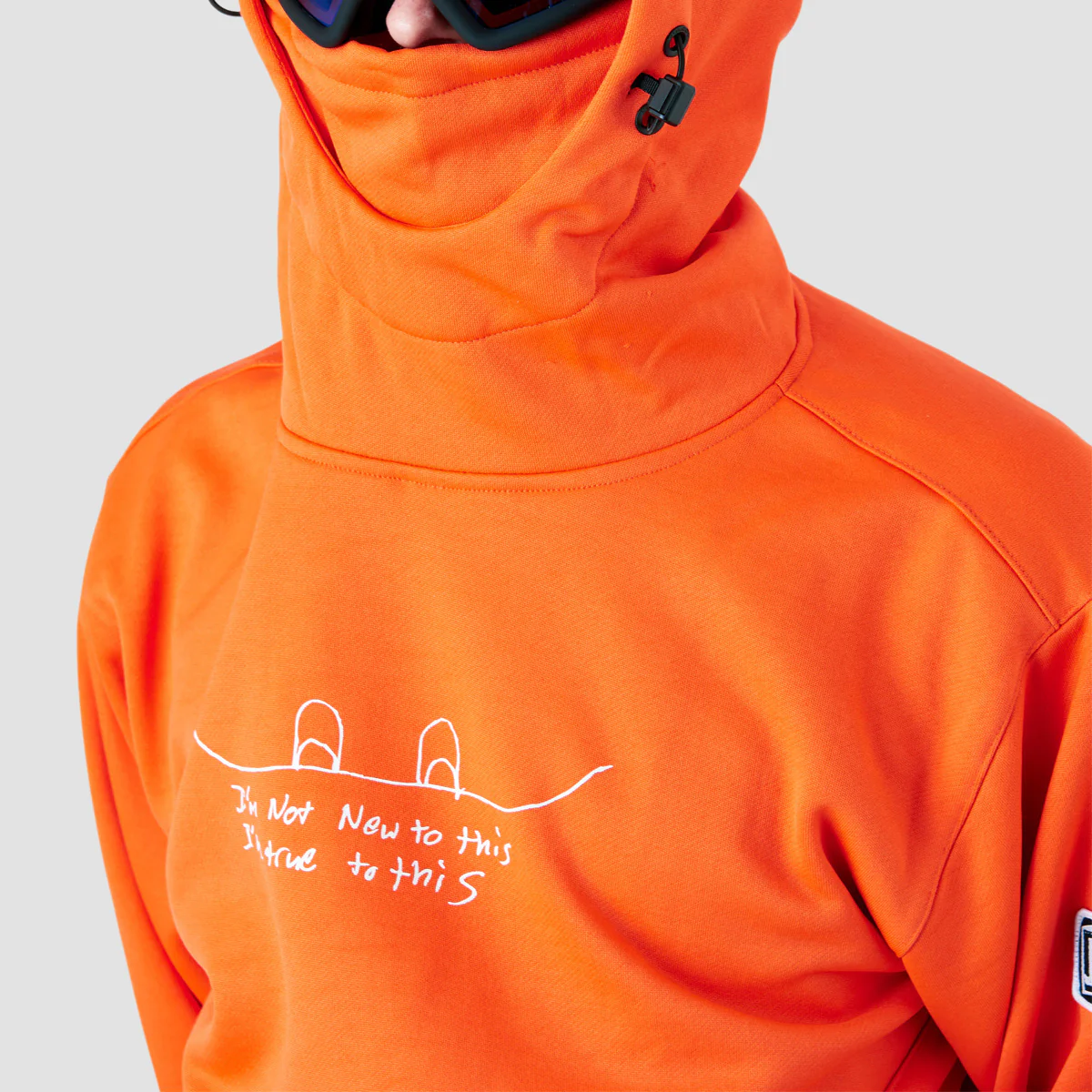 Volcom Hydro Riding Snow Pullover Hoodie Flame Red - Image 3