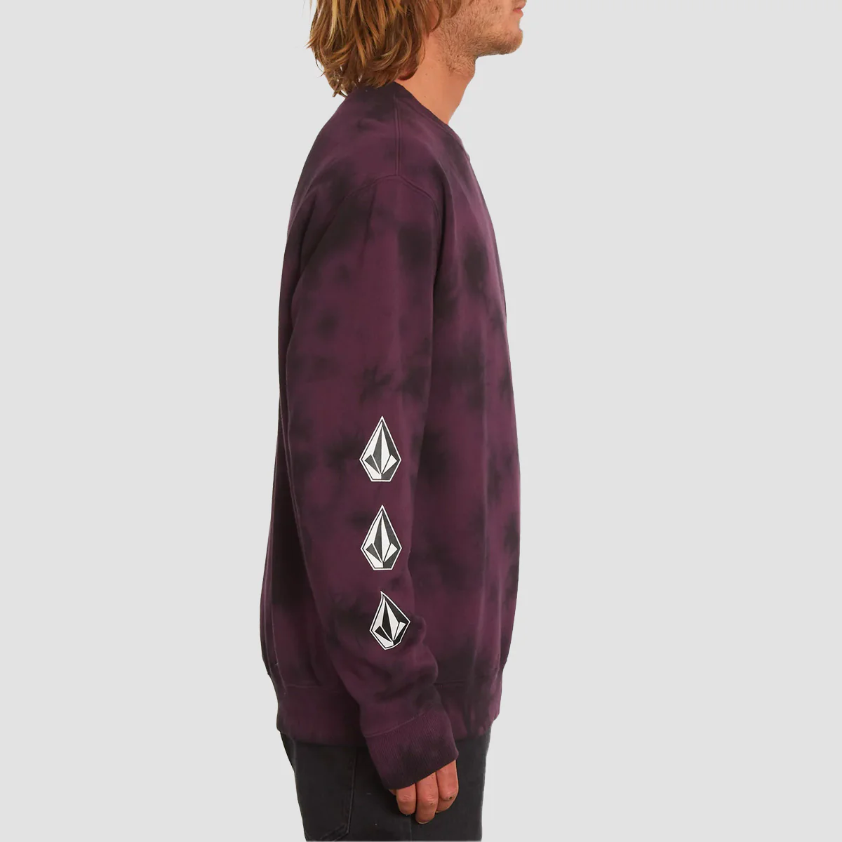 Volcom Iconic Stone Plus Crew Sweat Mulberry - Image 2