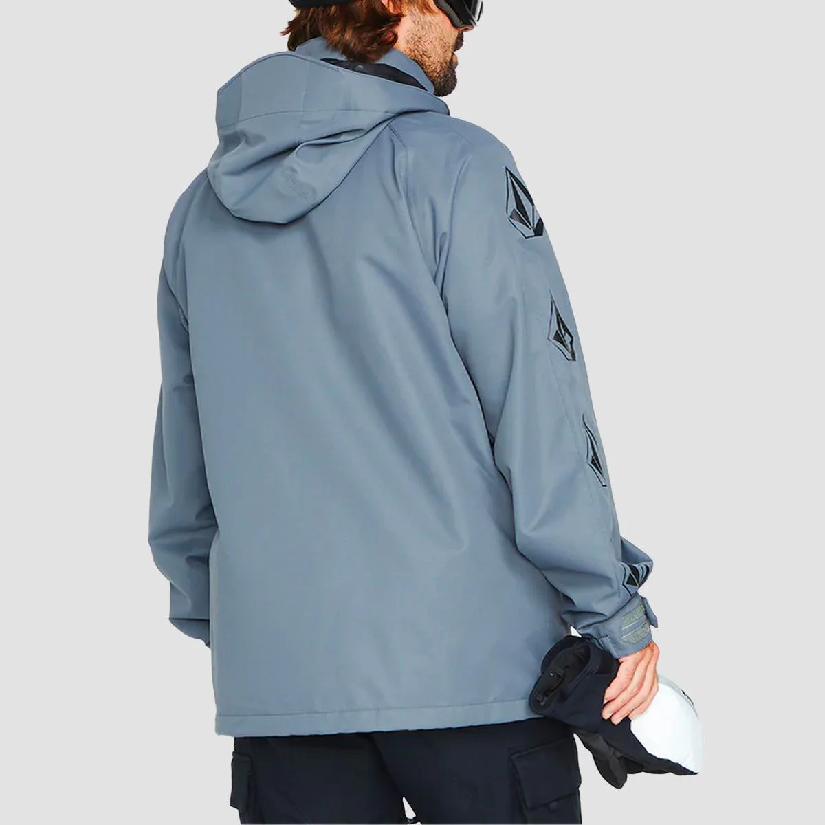 Volcom Iconic Stone Snow Jacket Dark Grey - Image 2