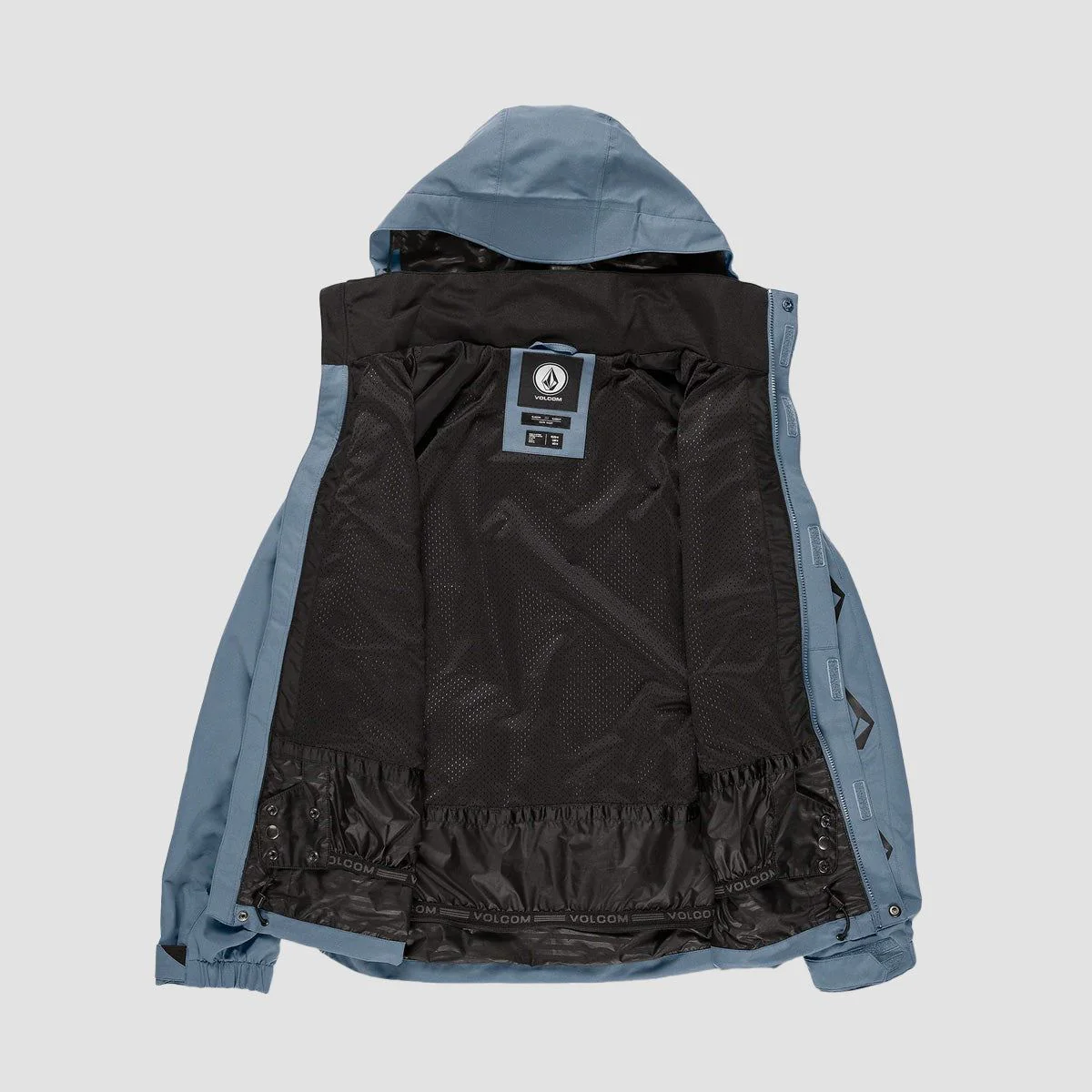 Volcom Iconic Stone Snow Jacket Dark Grey - Image 3