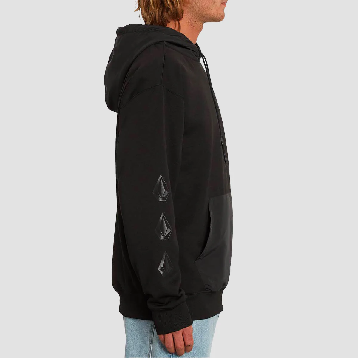 Volcom Iconic Tech Pullover Hoodie Black - Image 2
