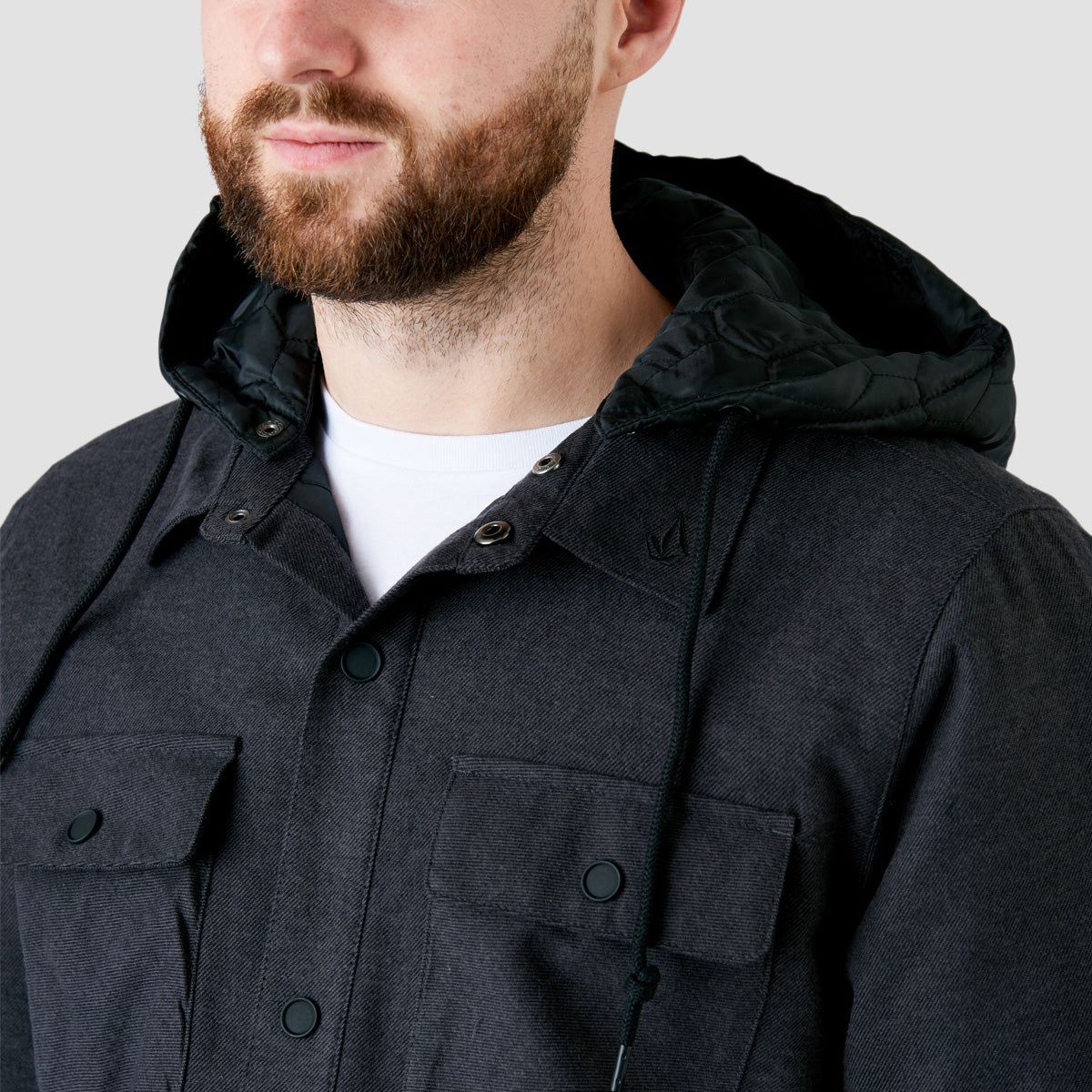 Volcom Ins Riding Flannel Heather Black - Image 6