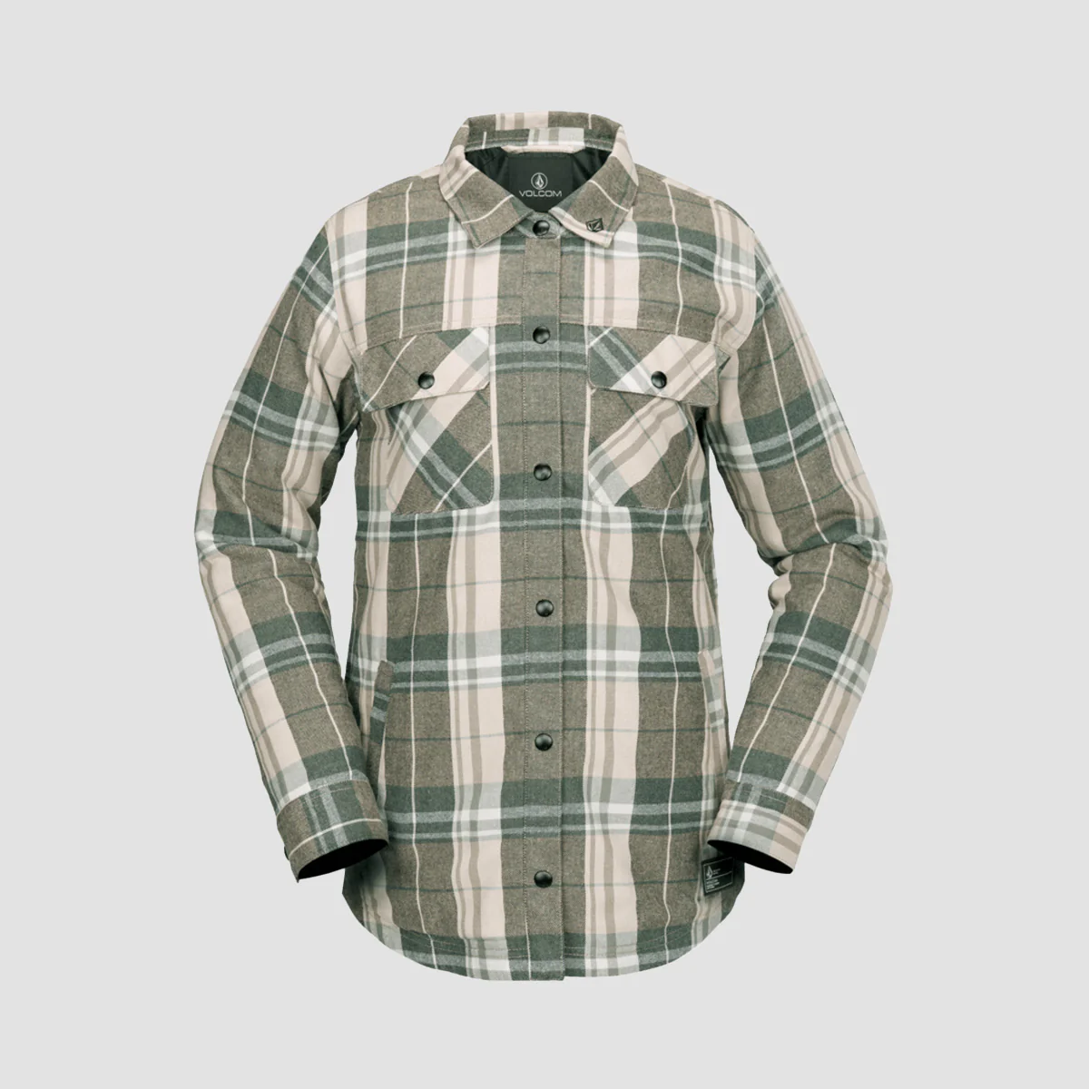 Volcom Ins Riding Flannel Jacket Sand - Womens