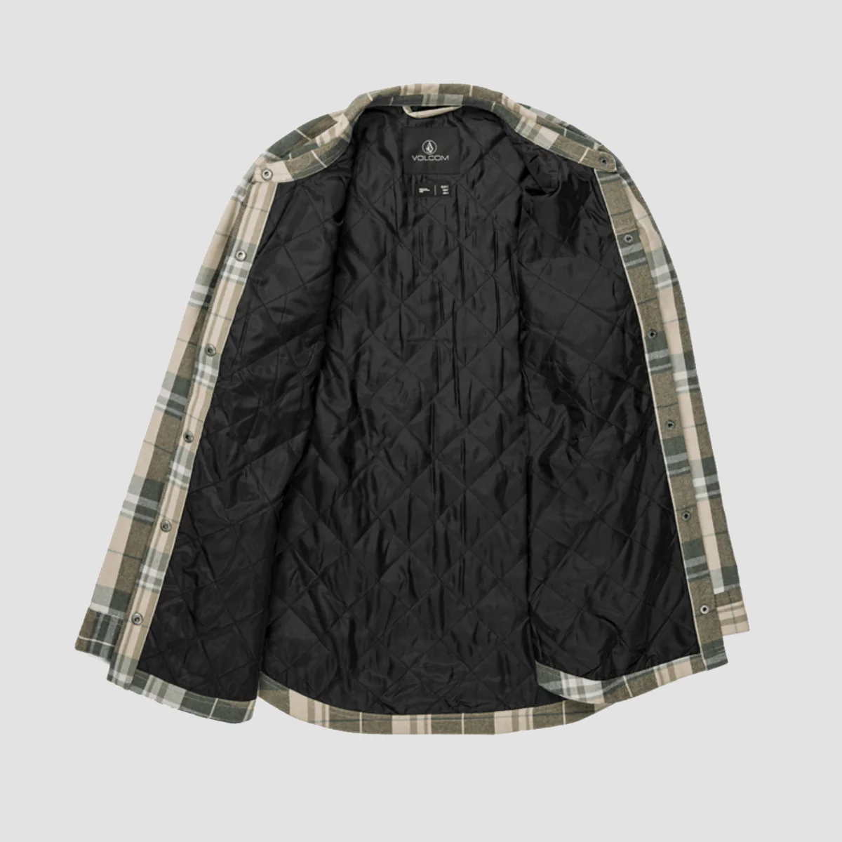 Volcom Ins Riding Flannel Jacket Sand - Womens - Image 3