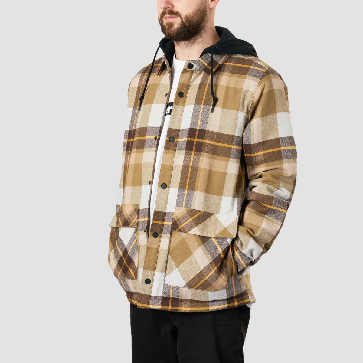 Volcom Insulated Riding Flannel Jacket Khakiest - Image 2