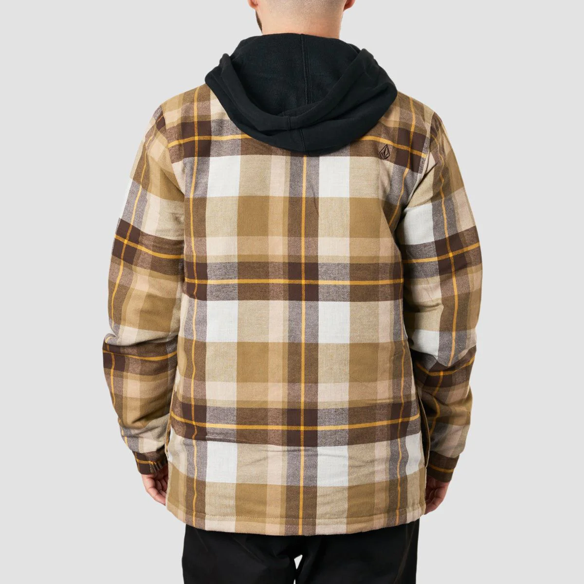 Volcom Insulated Riding Flannel Jacket Khakiest - Image 3