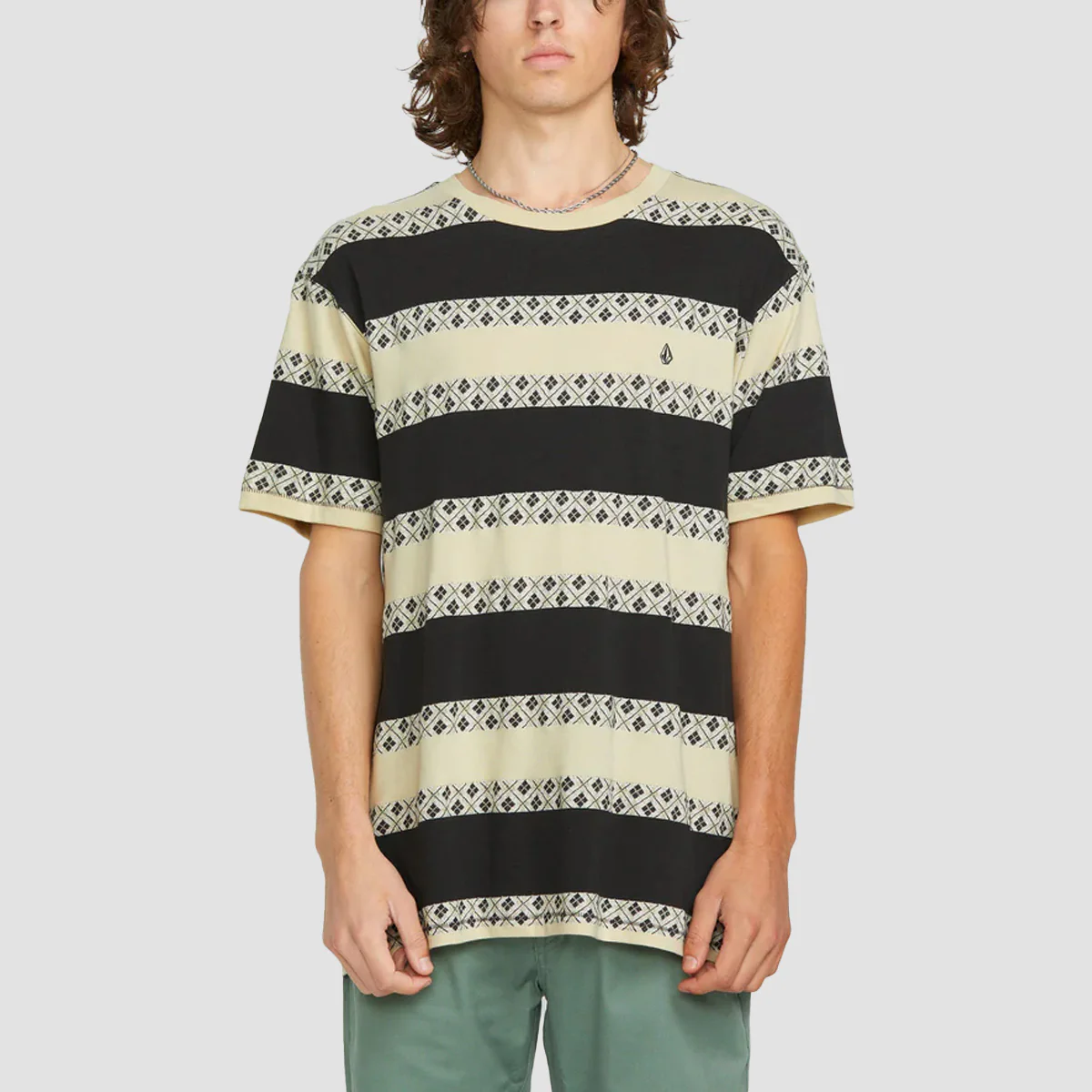 Volcom Iron Stone Crew T-Shirt Stealth
