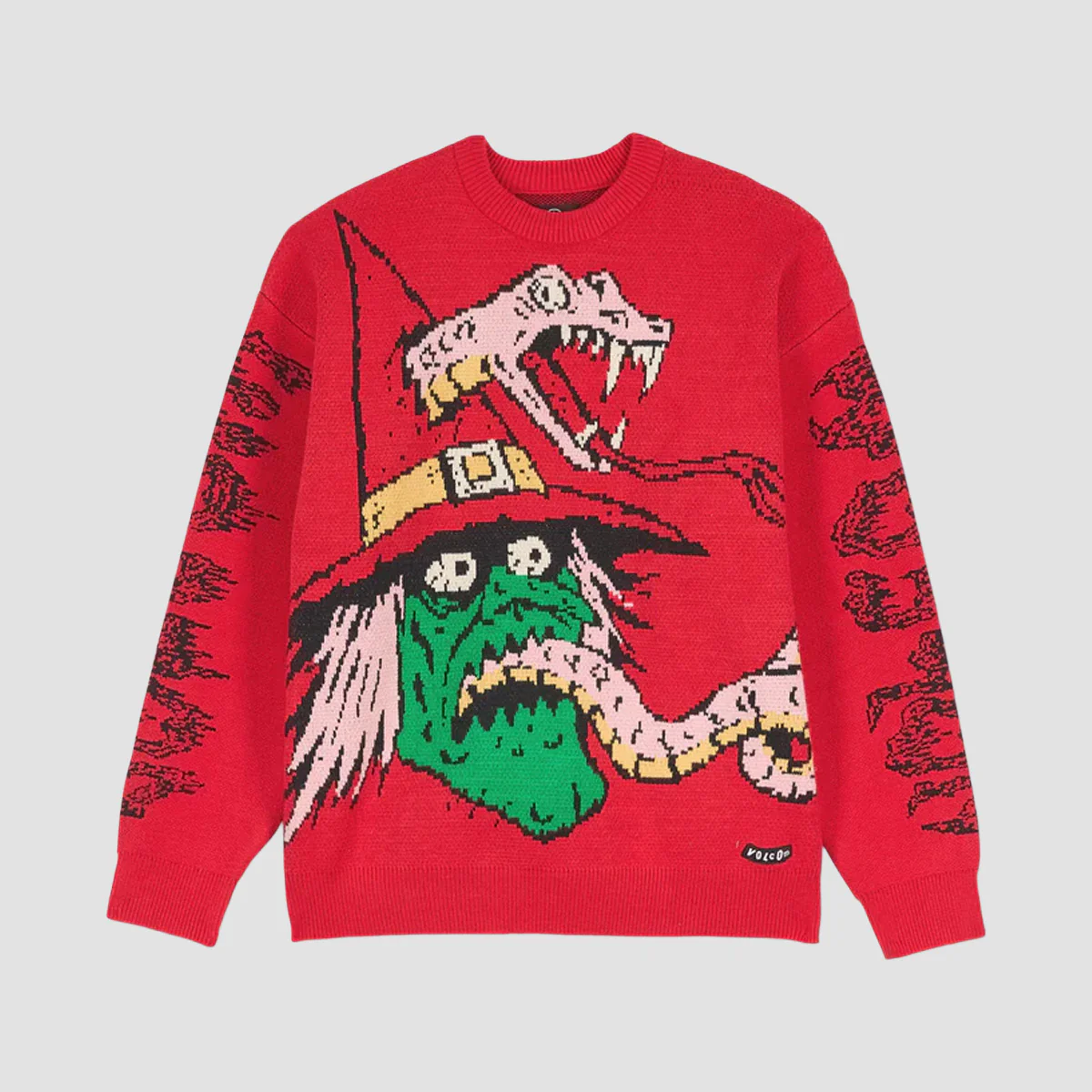 Volcom JJ Villard Sweater Lifeguard Red - Image 3