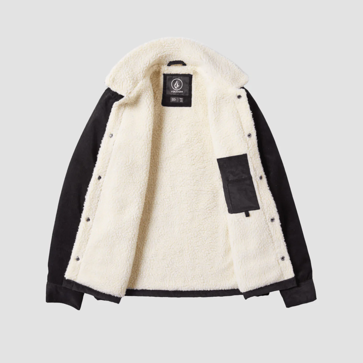 Volcom Keaton Cord Jacket Black - Image 3