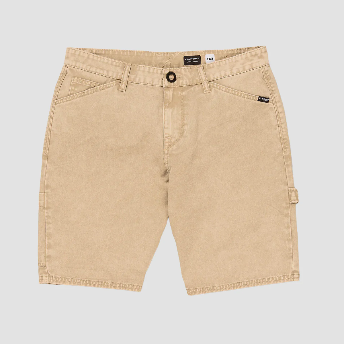 Volcom Kraftsman 22" Denim Shorts Almond - Image 2