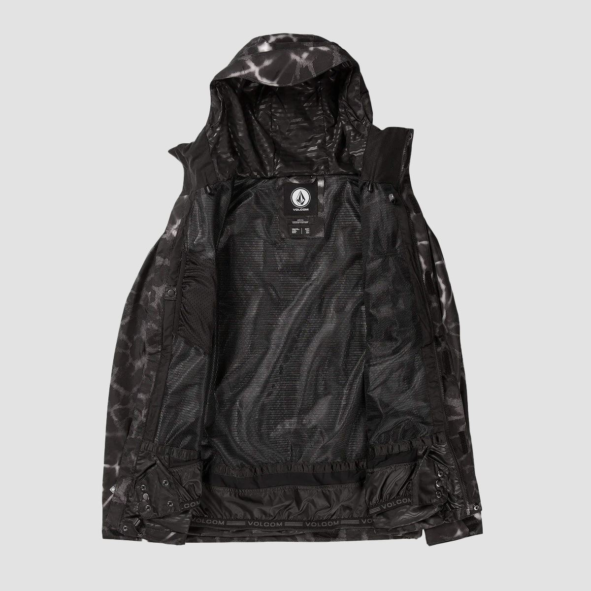 Volcom L Gore-Tex Snow Jacket Black Giraffe - Image 3