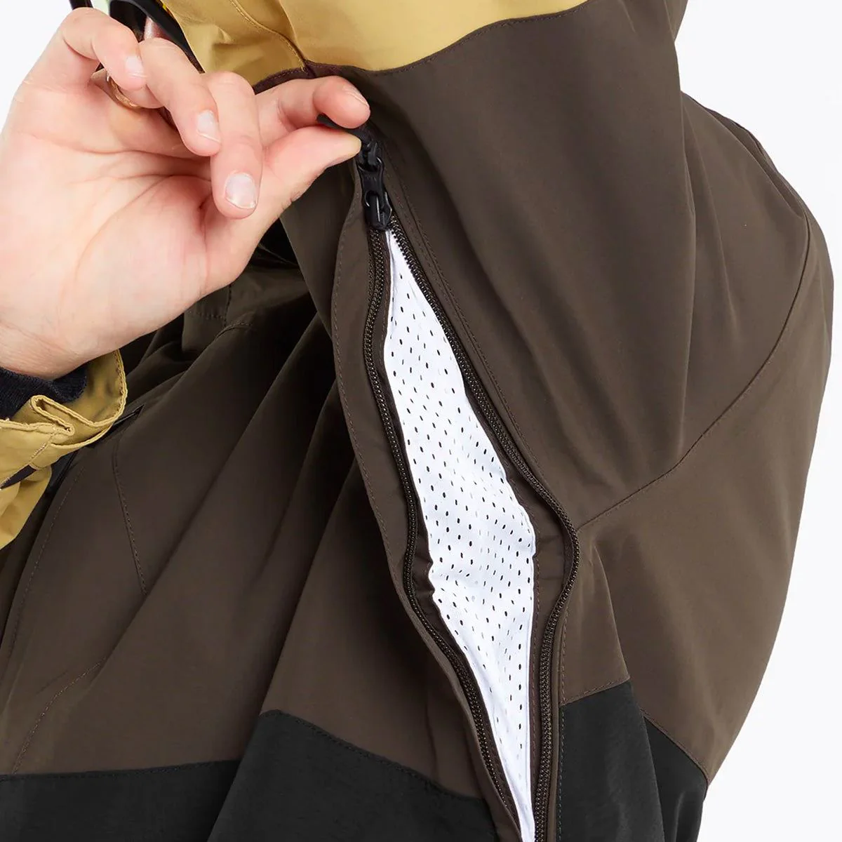 Volcom L Gore-Tex Snow Jacket Brown - Image 4