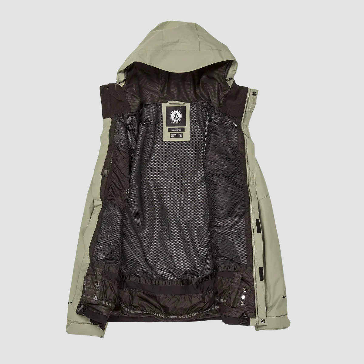 Volcom L Gore-Tex Snow Jacket Light Military - Image 3
