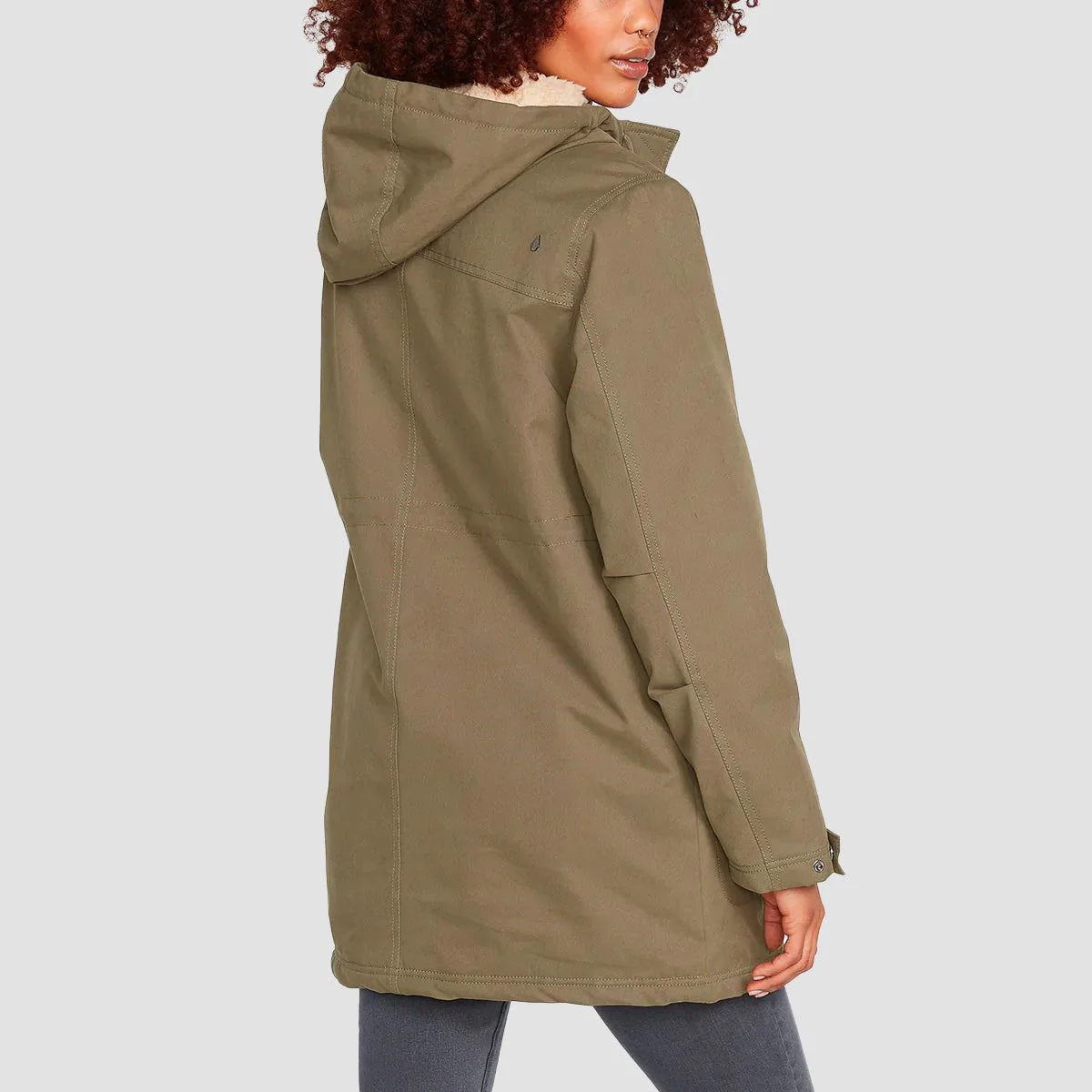 Volcom Less Is More 5K Parka Jacket Wintermoss - Womens - Image 2