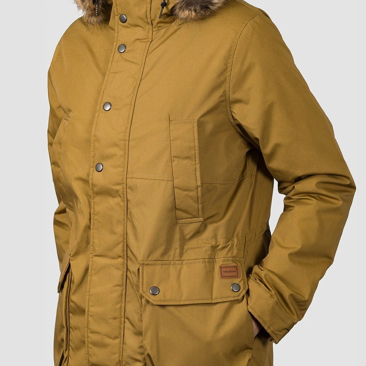 Volcom Lidward 5K Jacket Dark Khaki - Image 3