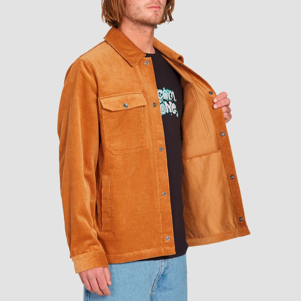Volcom Likeaton Mind Invasion Jacket Tobacco - Image 3