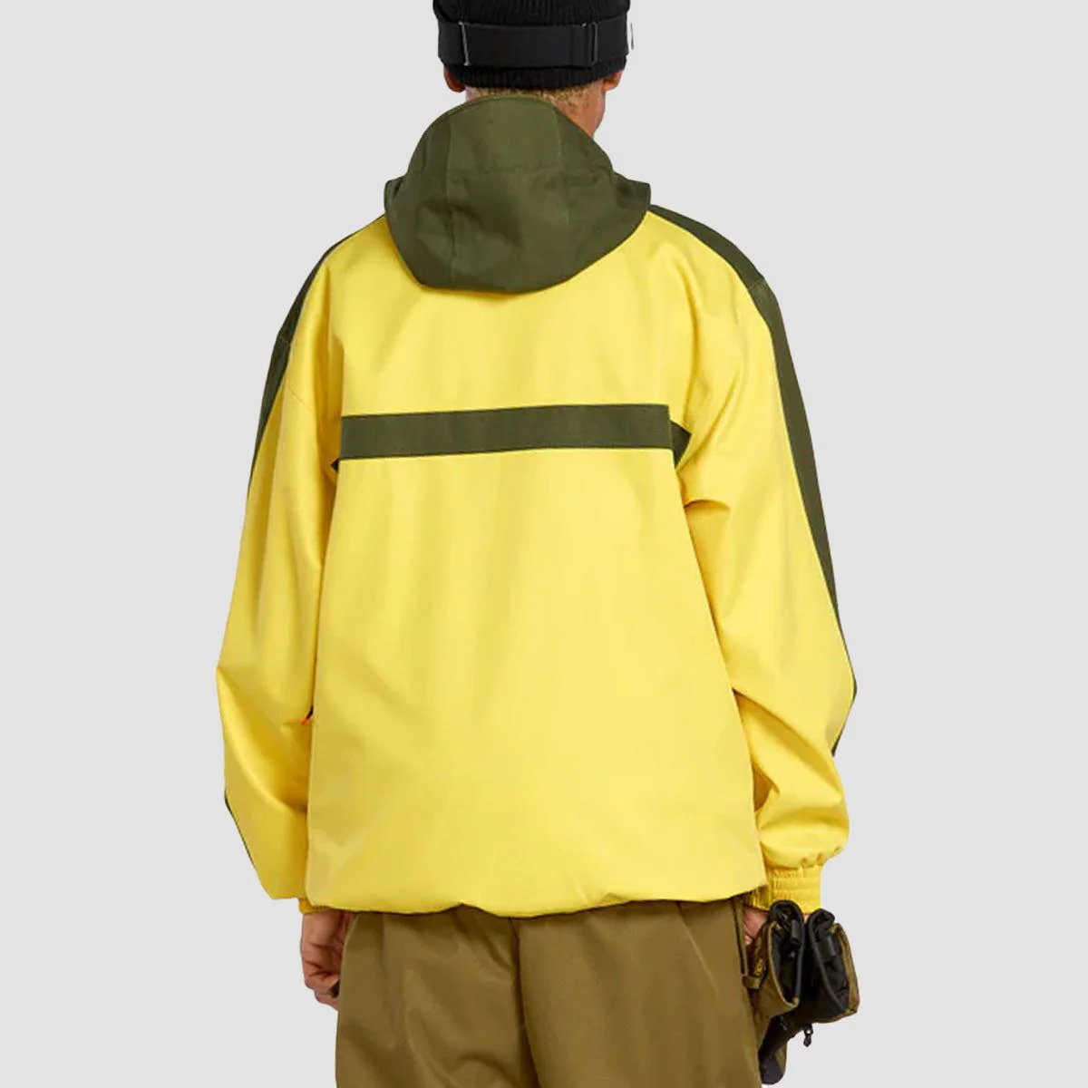 Volcom Longo 20K Pullover Snow Jacket Dark Yellow - Image 2