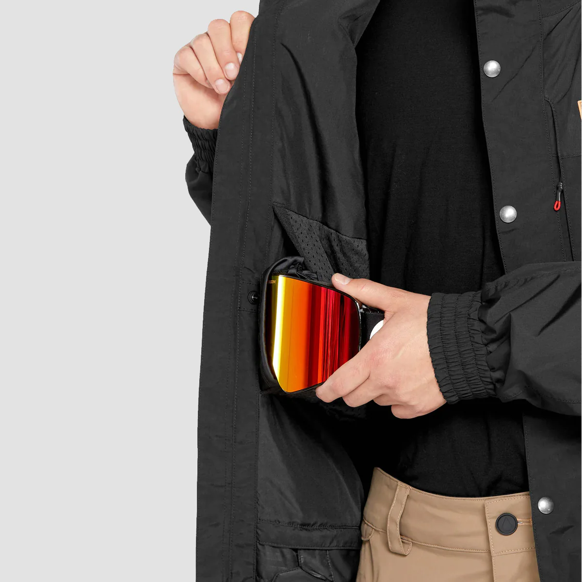 Volcom Longo Gore-Tex Snow Jacket Black - Image 3