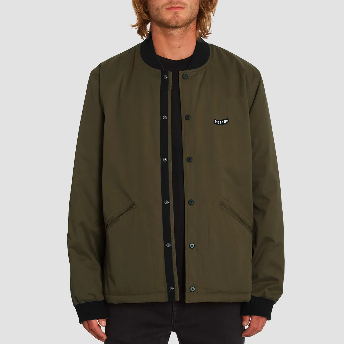 Volcom Lookster Reversible Jacket Service Green - Image 3