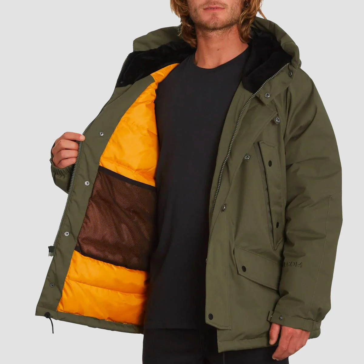 Volcom Madward 5K Jacket Service Green - Image 2