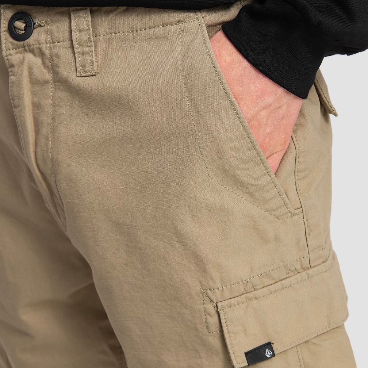 Volcom March Cargo Shorts Khaki - Image 4