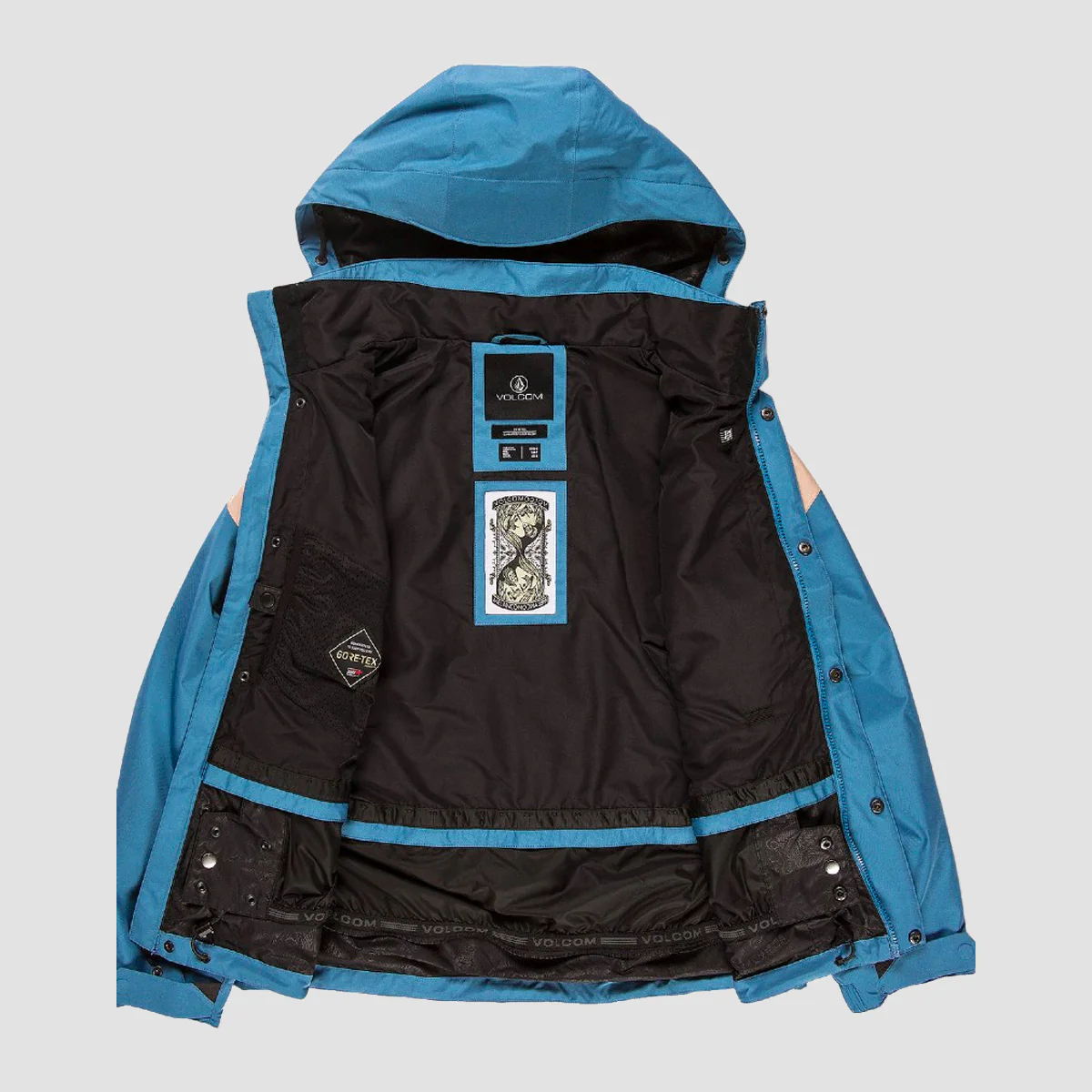 Volcom Melancon Gore-Tex Snow Jacket Petrol Blue - Womens - Image 3