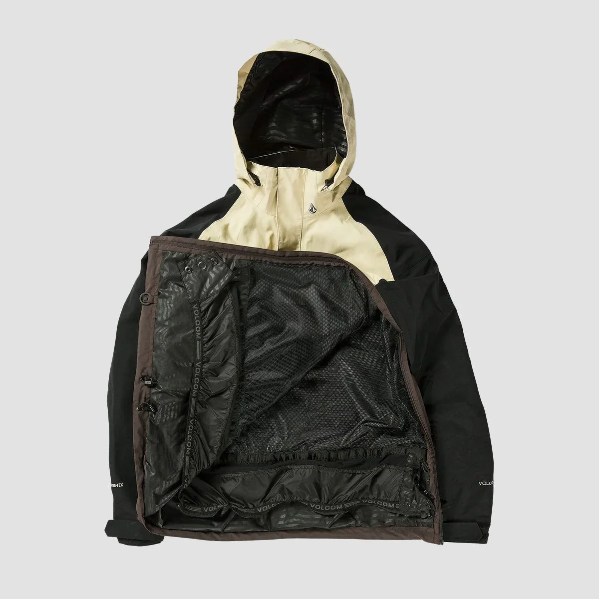 Volcom Melo Gore-Tex Pullover Snow Jacket Khaki - Image 3