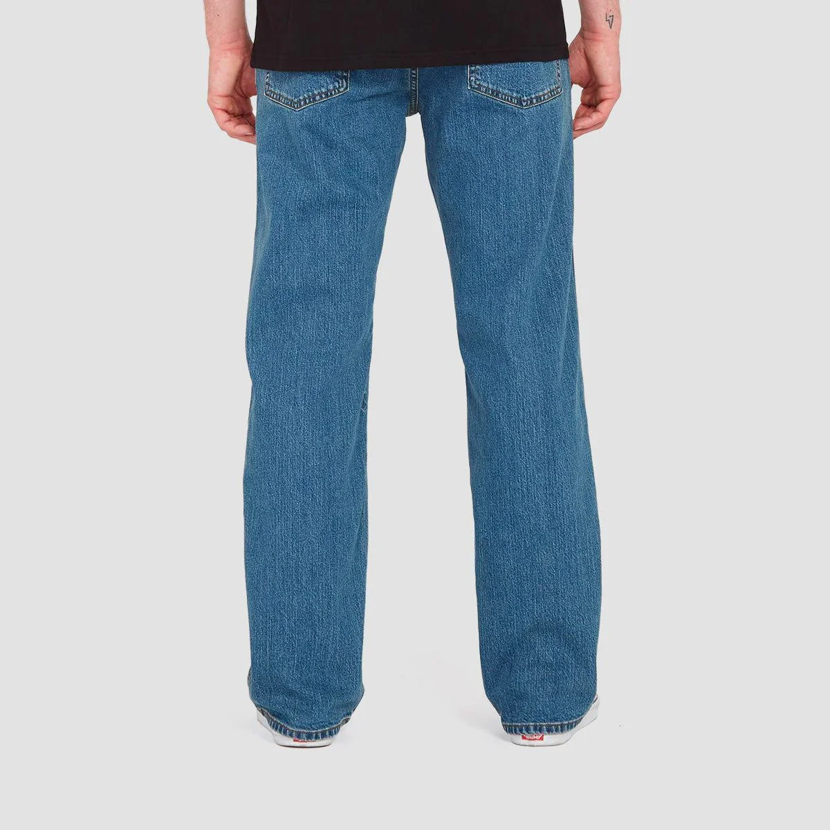 Volcom Modown Relaxed Fit Jeans Aged Indigo - Image 3