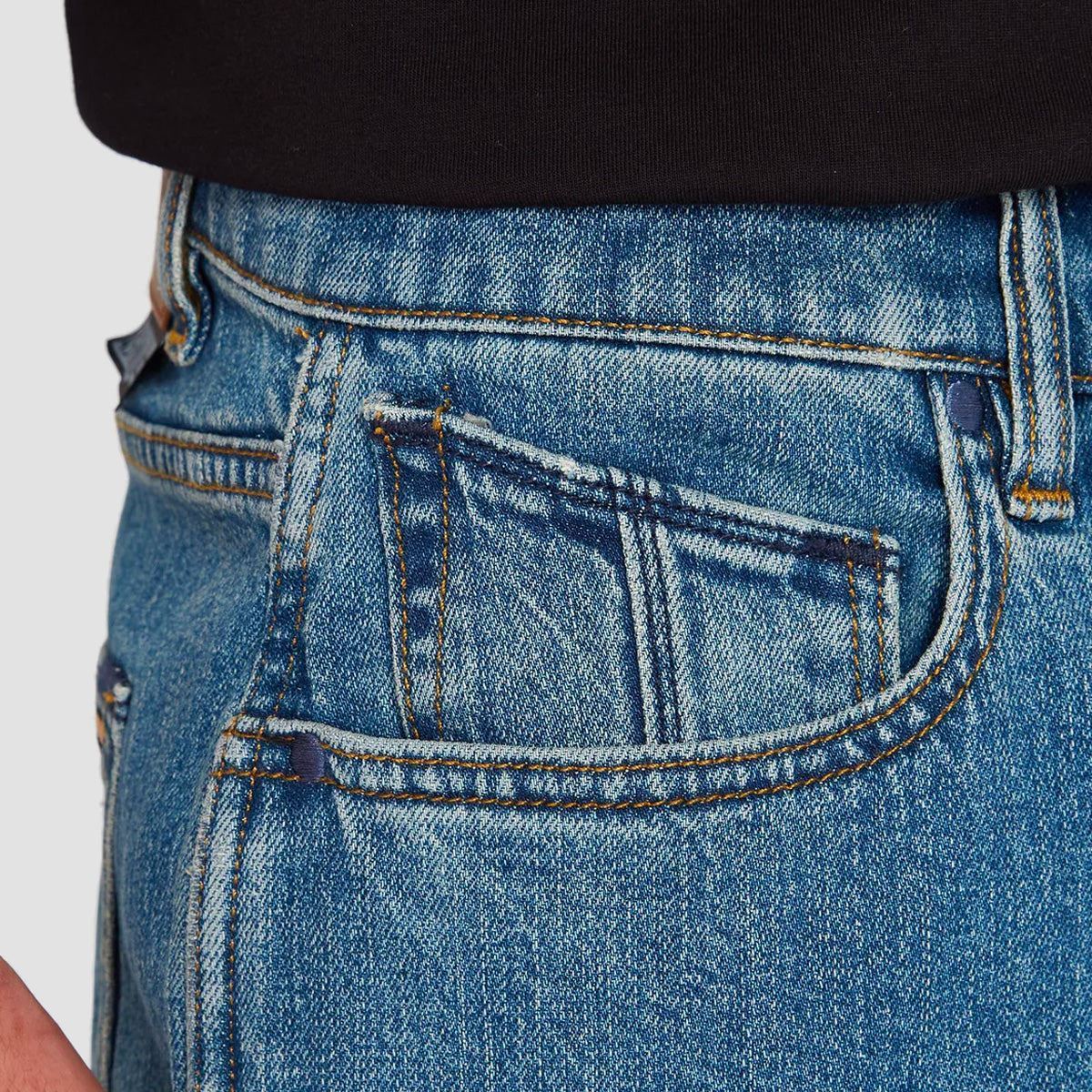 Volcom Modown Relaxed Fit Jeans Aged Indigo - Image 4