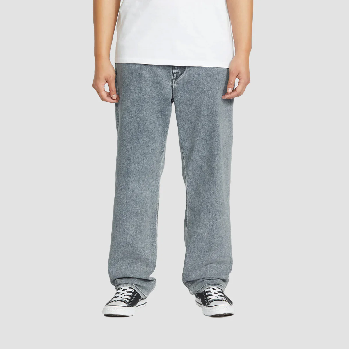 Volcom Modown Tapered Relaxed Fit Jeans Ash Blue
