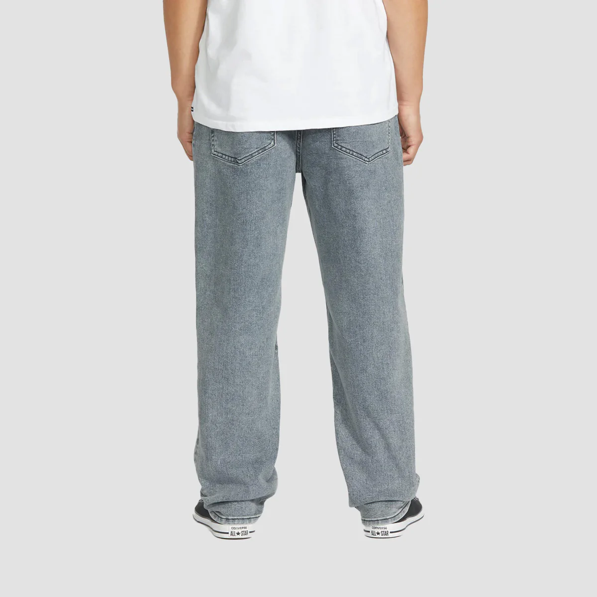 Volcom Modown Tapered Relaxed Fit Jeans Ash Blue - Image 2