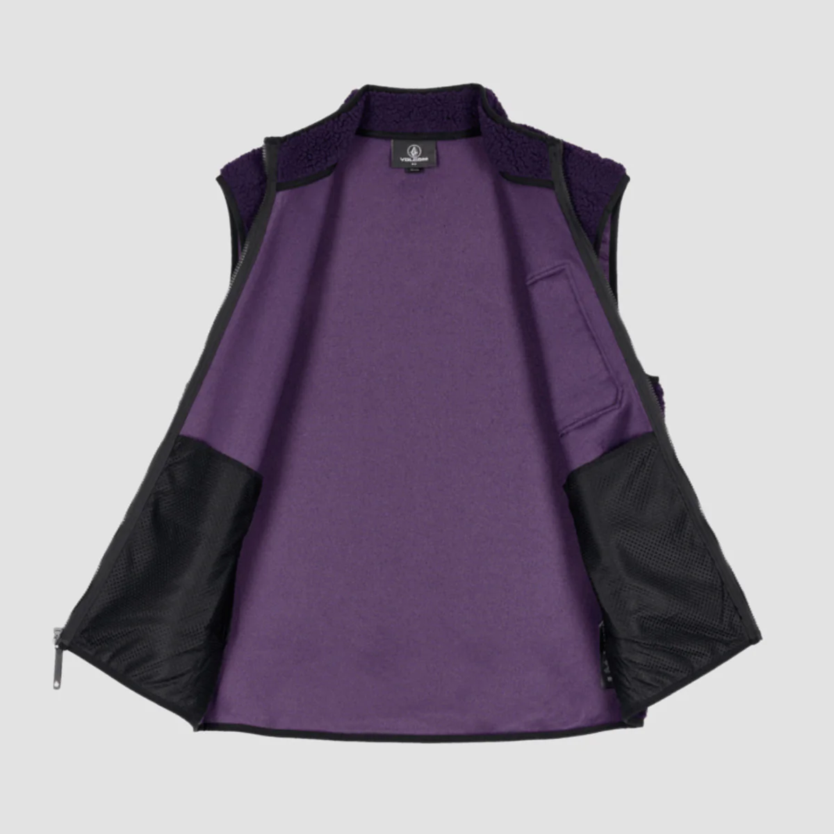 Volcom Muzzer Fuzzar Vest Dark Purple - Image 2
